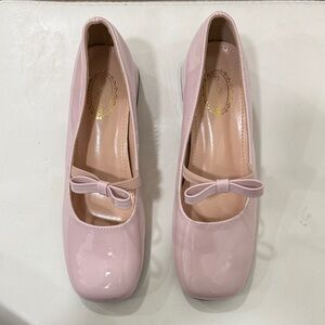 Elegant Pink Bow Women's Shoes
